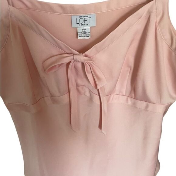 Ann Taylor Loft Petites Light Pink Cami Top, 14P - Picture 2 of 4